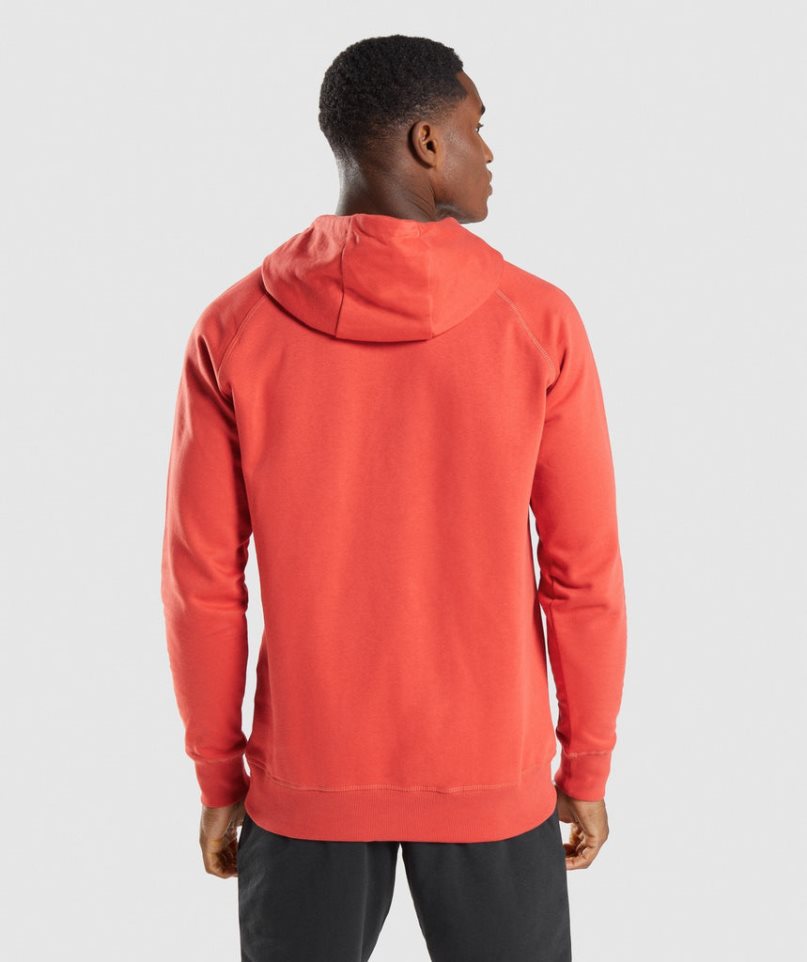 Gymshark Sharkhead Infill Férfi Kapucnis Pulóver Narancssárga | HU-D-035