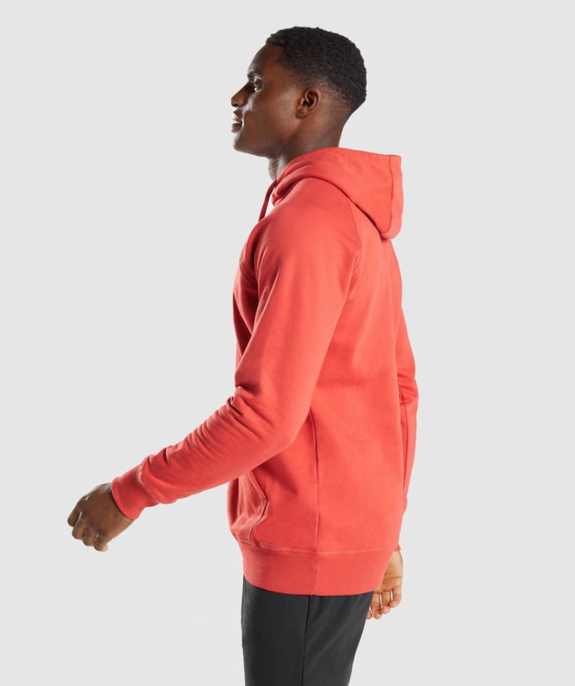 Gymshark Sharkhead Infill Férfi Kapucnis Pulóver Narancssárga | HU-D-035