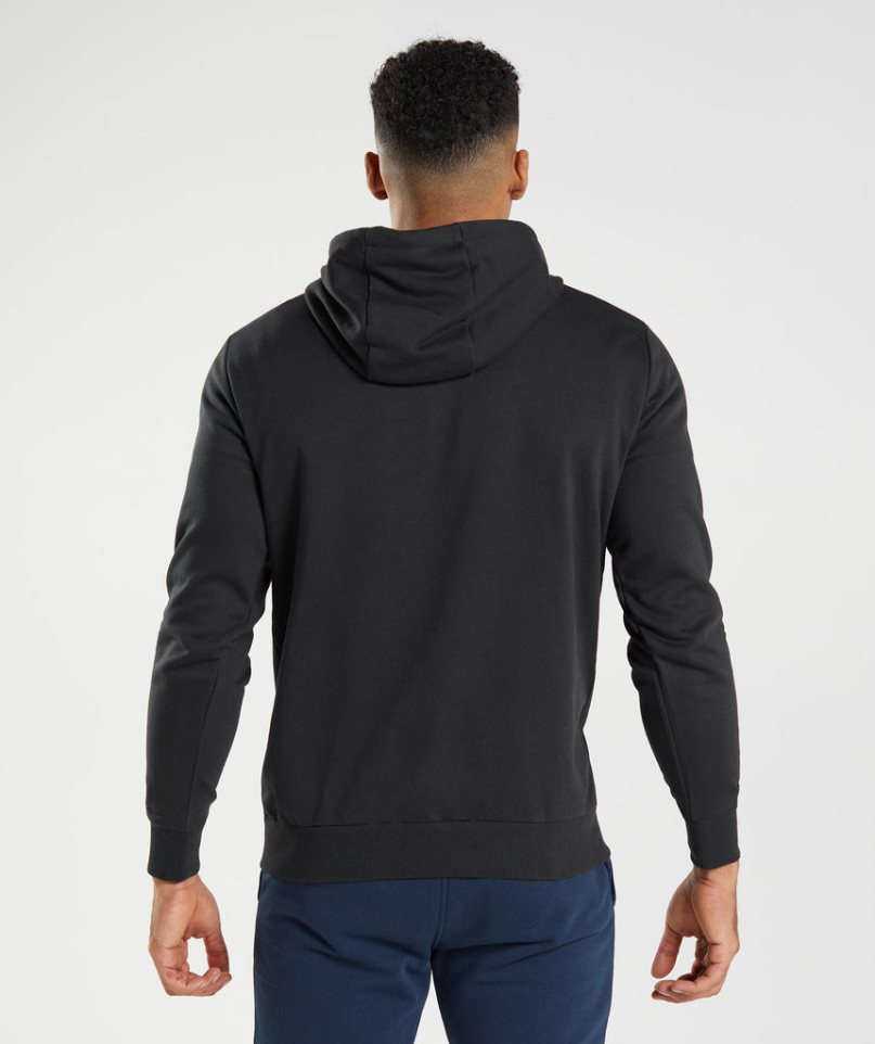 Gymshark Sharkhead Infill Férfi Kapucnis Pulóver Fekete | HU-E-593