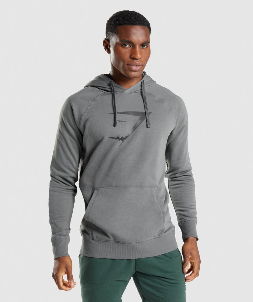 Gymshark Sharkhead Infill Férfi Kapucnis Pulóver Szürke | HU-V-068