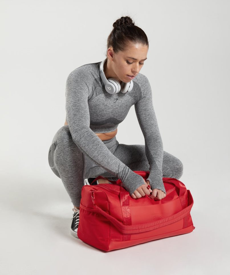 Gymshark Small Everyday Gym Sporttáska Piros | HU-Z-267
