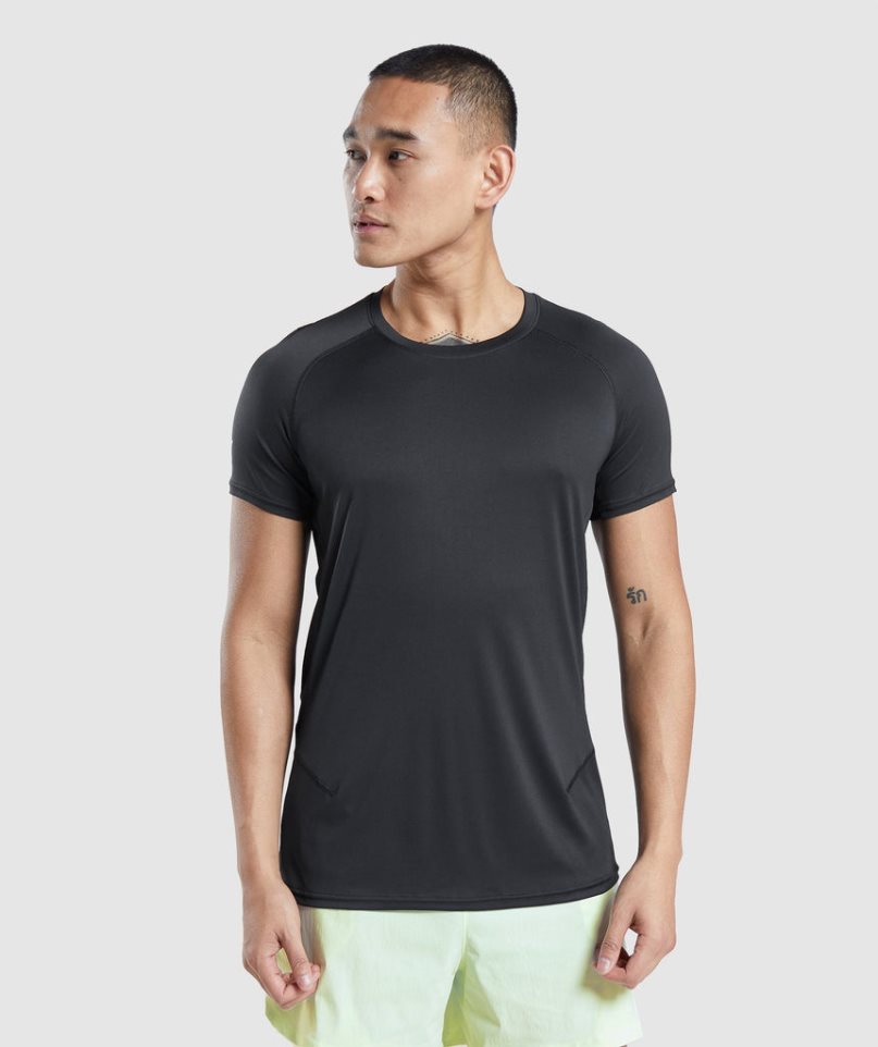 Gymshark Speed Evolve Férfi Póló Fekete | HU-M-672