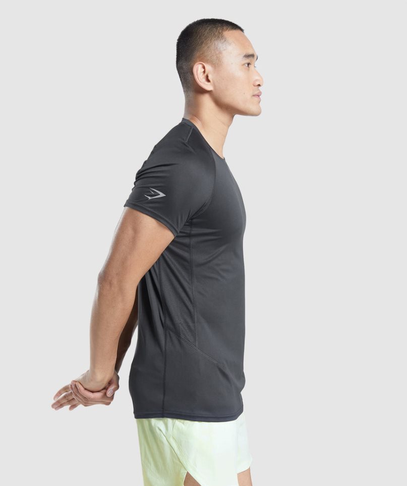 Gymshark Speed Evolve Férfi Póló Fekete | HU-M-672