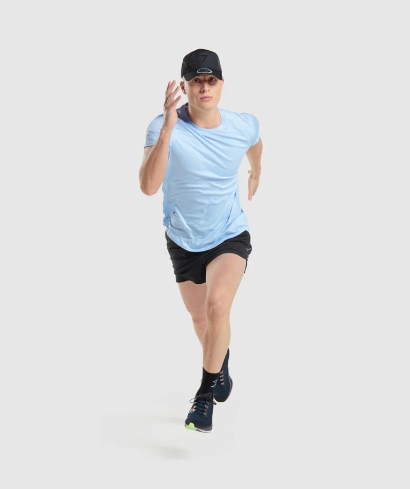 Gymshark Speed Evolve Férfi Póló Kék | HU-W-936