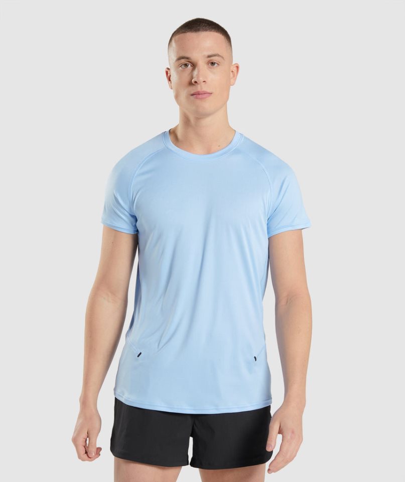 Gymshark Speed Evolve Férfi Póló Kék | HU-W-936