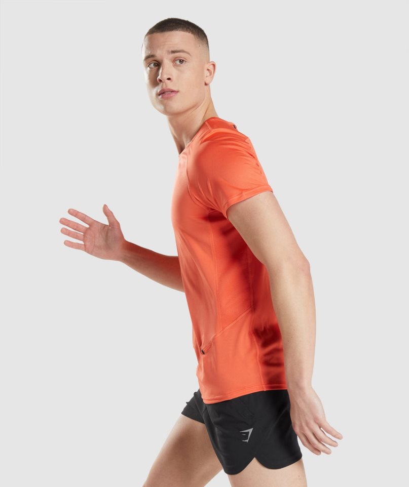 Gymshark Speed Evolve Férfi Póló Narancssárga | HU-J-968