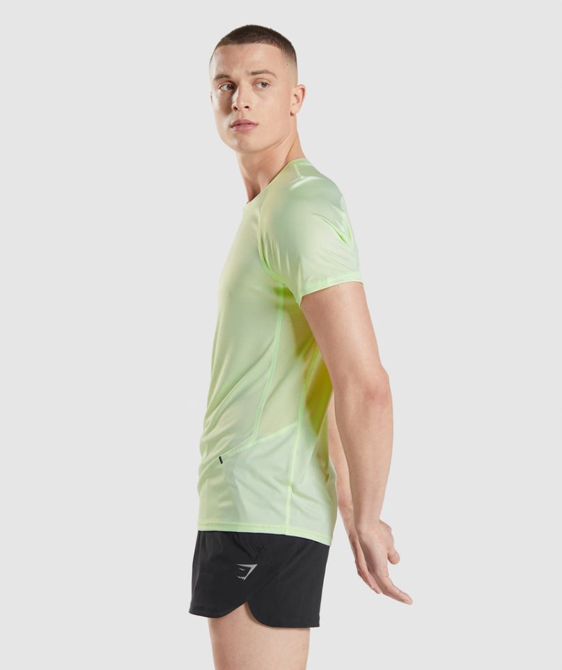 Gymshark Speed Evolve Férfi Póló Világos Zöld | HU-E-236
