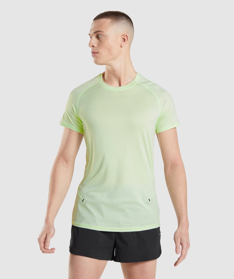 Gymshark Speed Evolve Férfi Póló Világos Zöld | HU-E-236