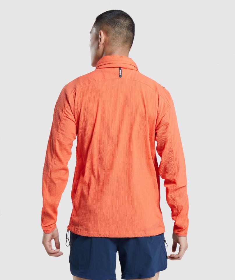 Gymshark Speed Evolve Férfi Széldzseki Narancssárga | HU-O-730