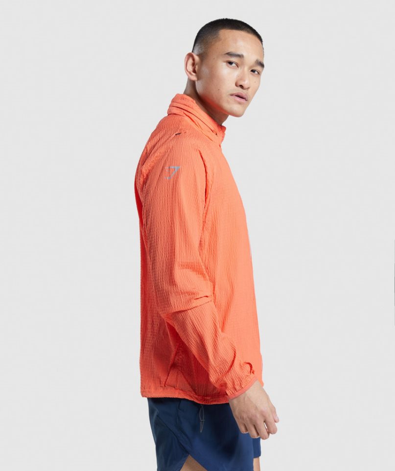 Gymshark Speed Evolve Férfi Széldzseki Narancssárga | HU-O-730