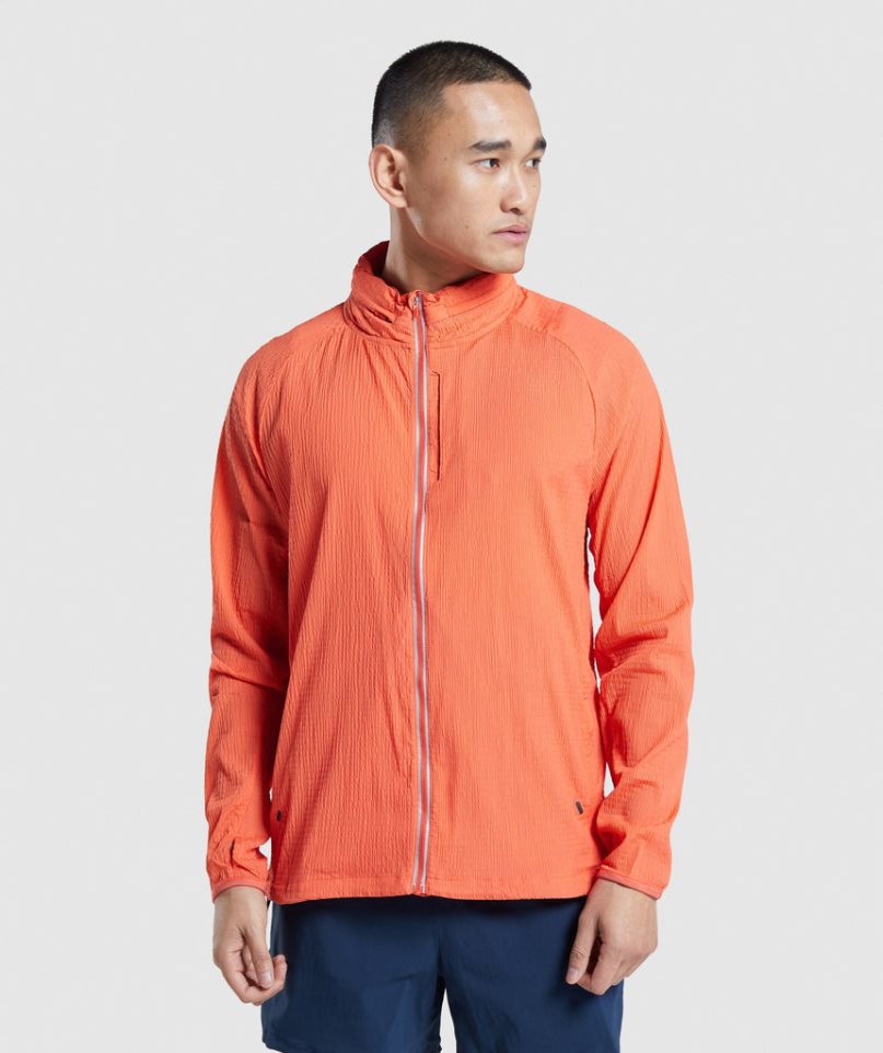 Gymshark Speed Evolve Férfi Széldzseki Narancssárga | HU-O-730