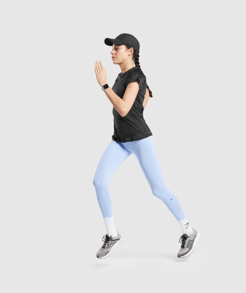Gymshark Speed Női Póló Fekete | HU-F-720