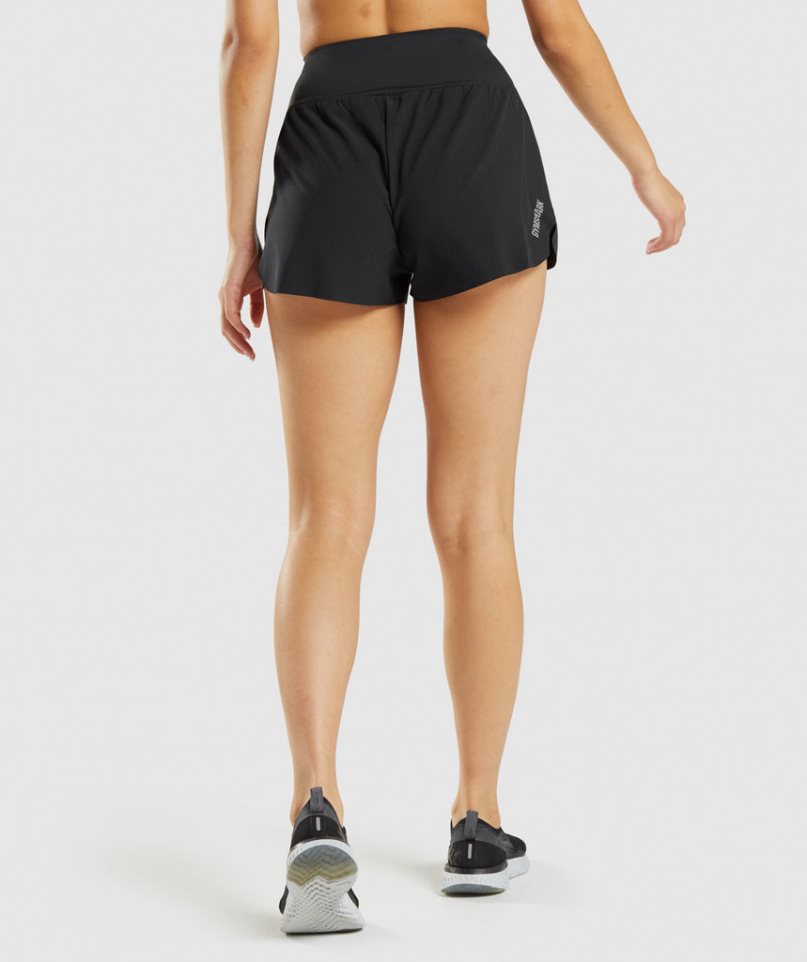 Gymshark Speed Női Rövidnadrág Fekete | HU-W-169