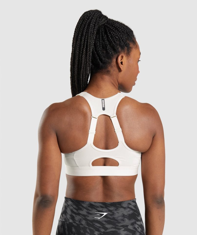 Gymshark Speed Női Sportmelltartó Fehér | HU-G-320