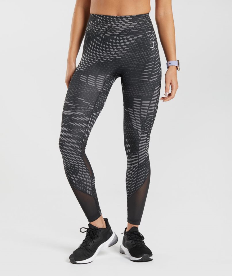 Gymshark Sport Futó Női Leggings Fekete | HU-S-563