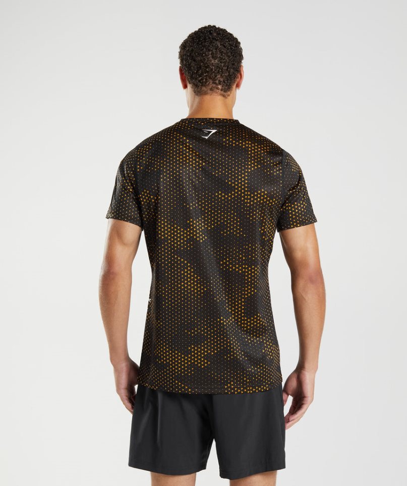 Gymshark Sport Férfi Póló Fekete | HU-G-309