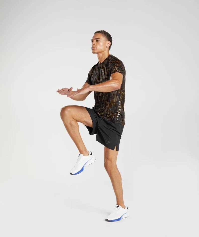 Gymshark Sport Férfi Póló Fekete | HU-G-309
