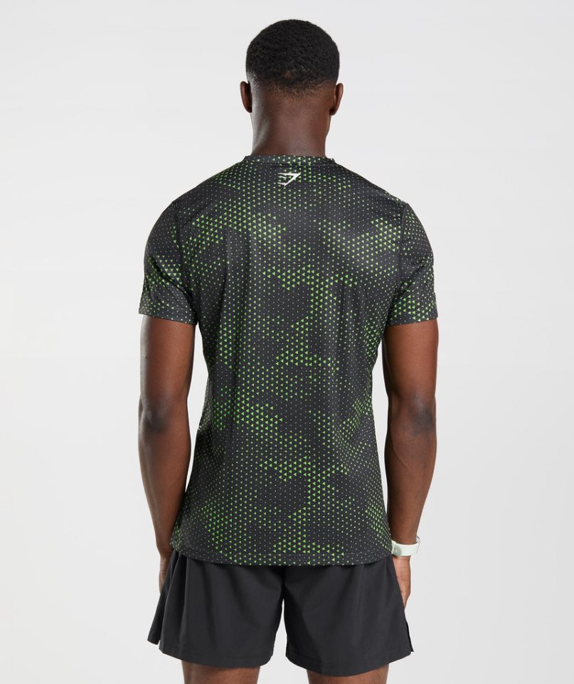 Gymshark Sport Férfi Póló Fekete | HU-S-981