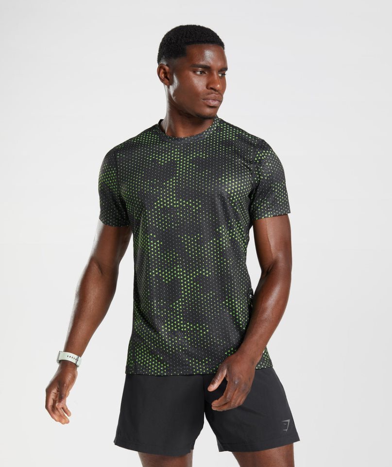 Gymshark Sport Férfi Póló Fekete | HU-S-981