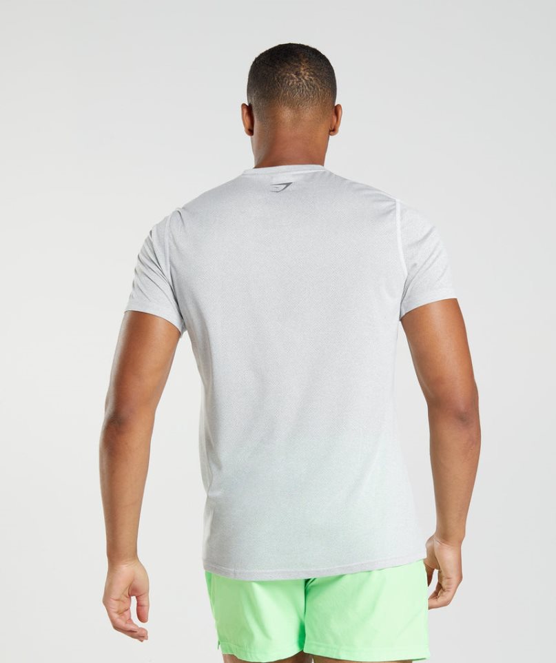 Gymshark Sport Férfi Póló Világos Szürke | HU-X-231
