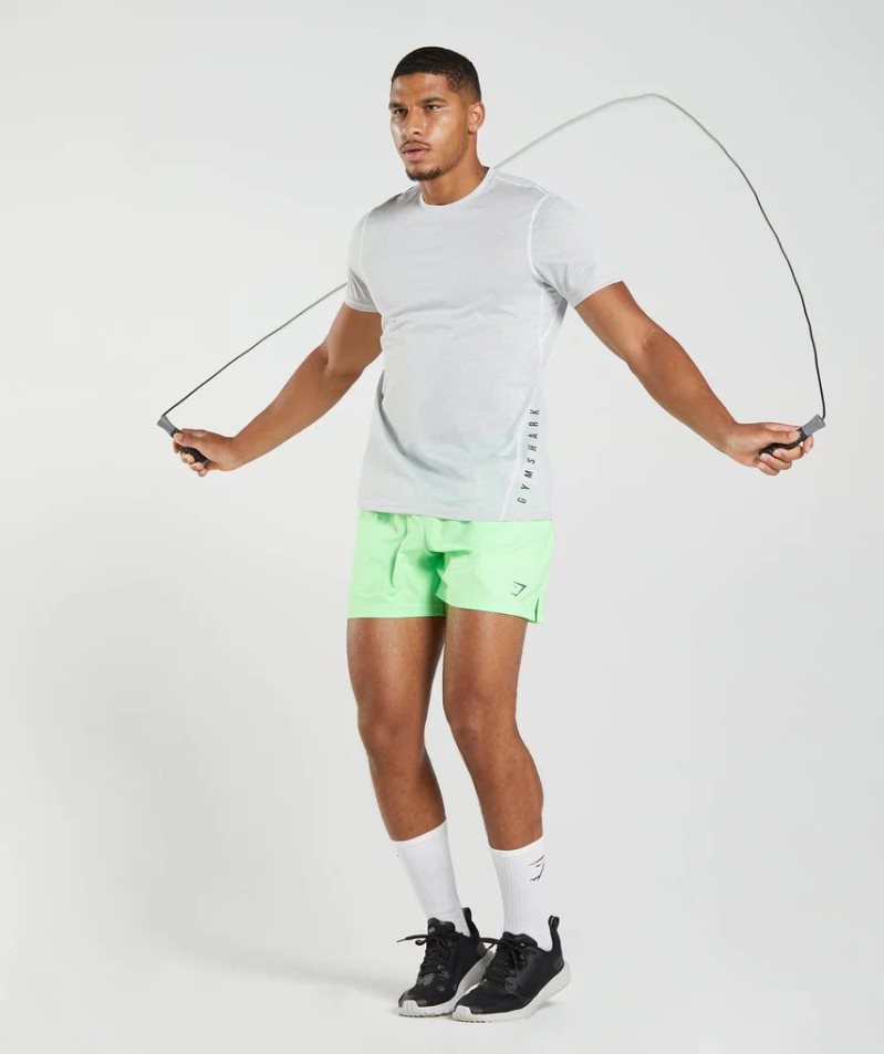Gymshark Sport Férfi Póló Világos Szürke | HU-X-231