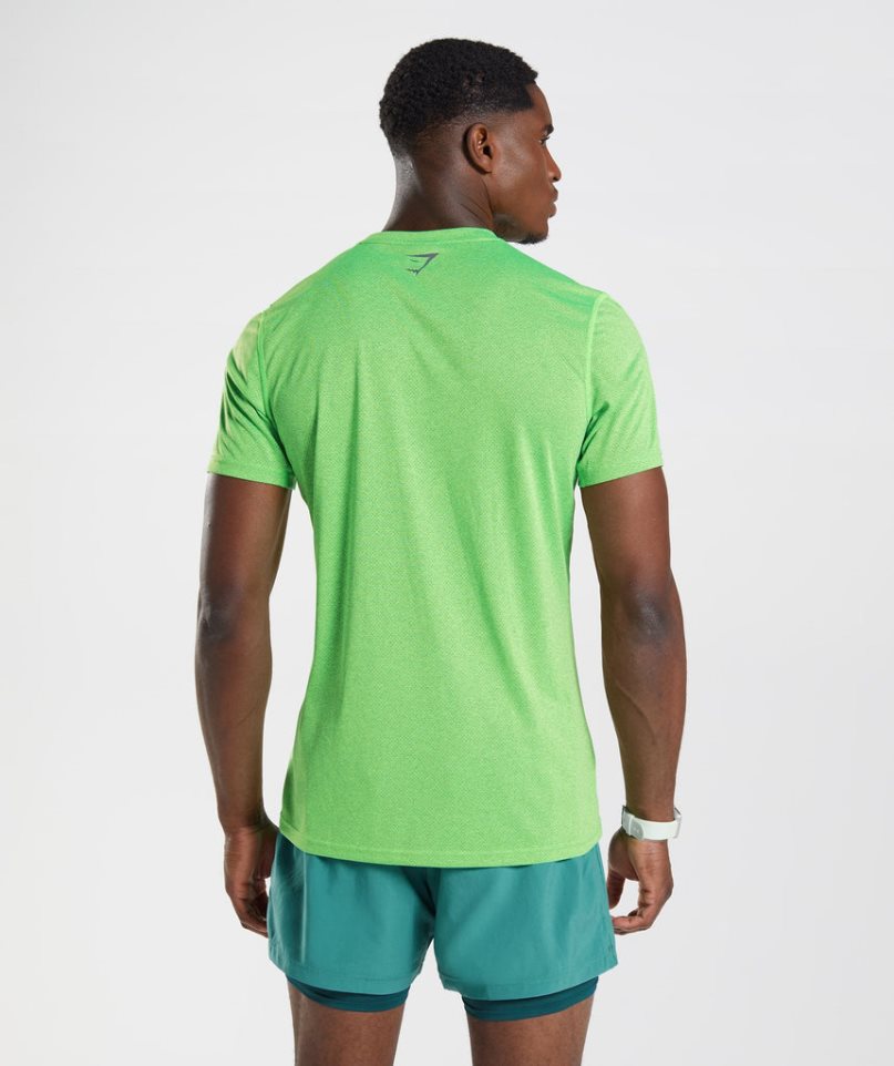 Gymshark Sport Férfi Póló Világos Zöld | HU-L-872