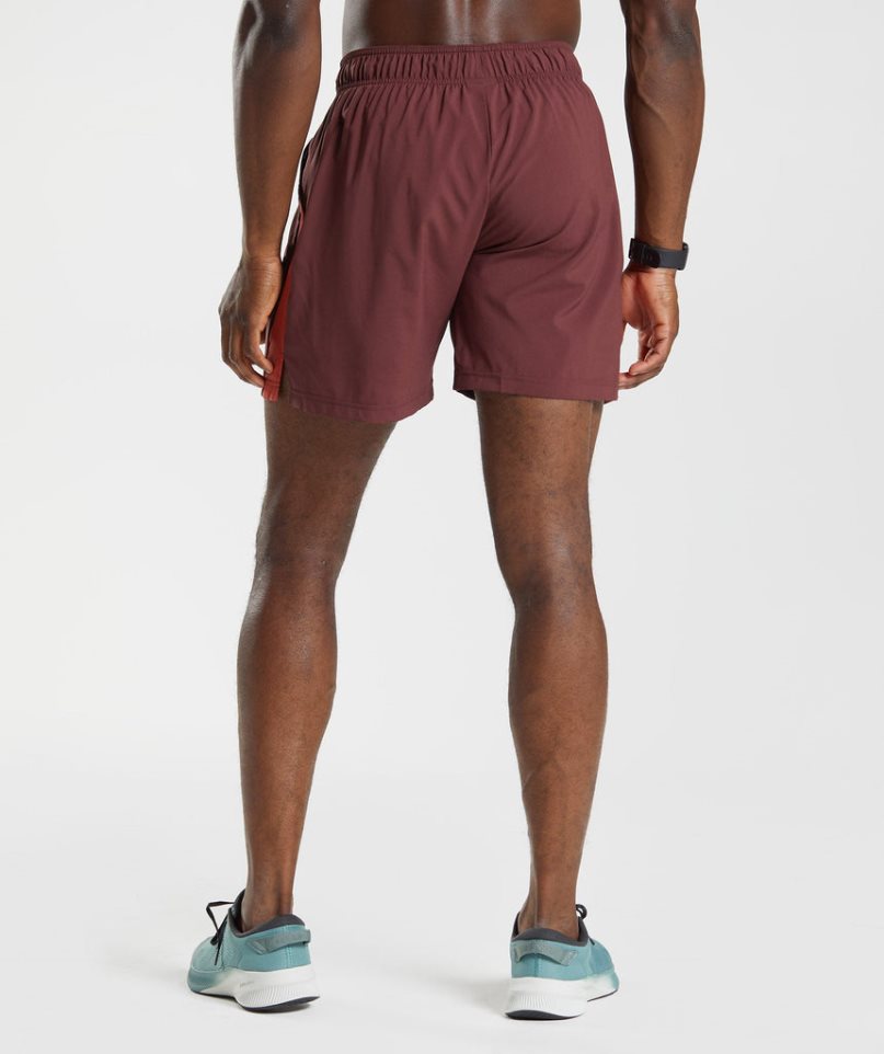 Gymshark Sport Férfi Rövidnadrág Bordó | HU-K-240