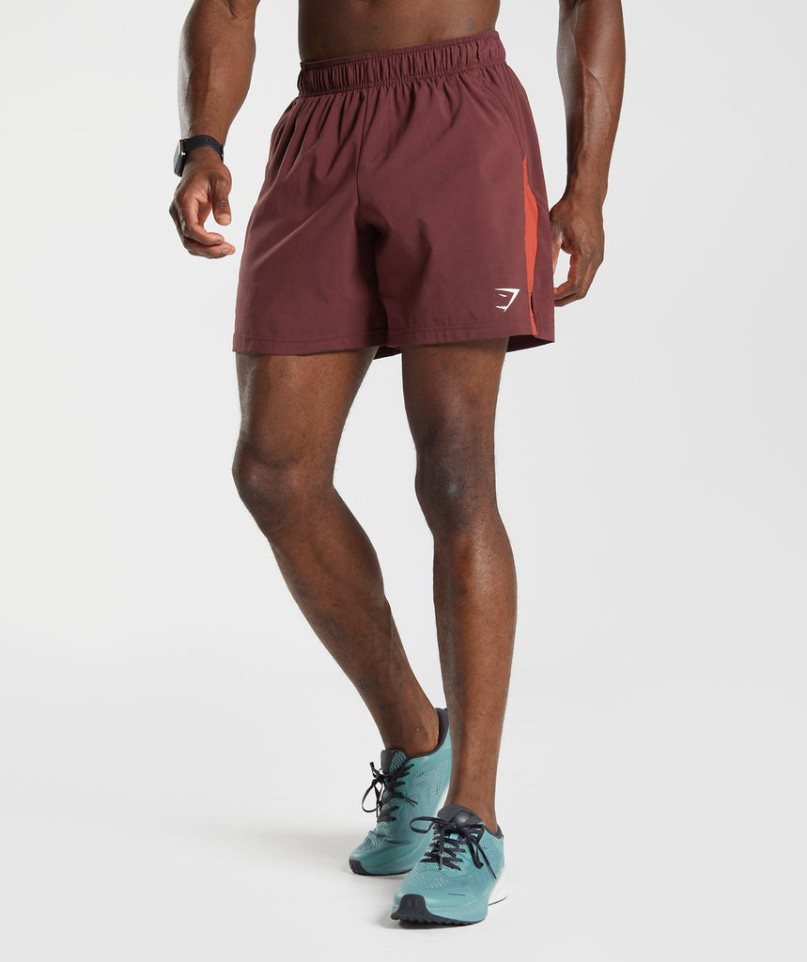 Gymshark Sport Férfi Rövidnadrág Bordó | HU-K-240