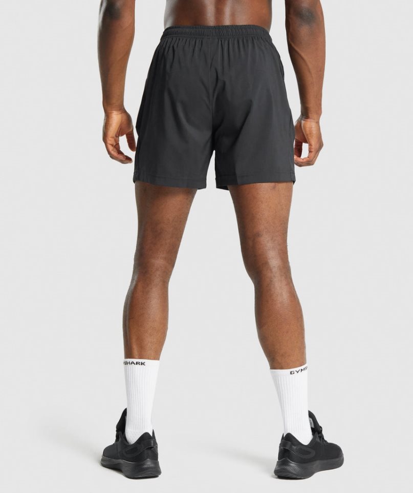 Gymshark Sport Férfi Rövidnadrág Fekete | HU-F-459