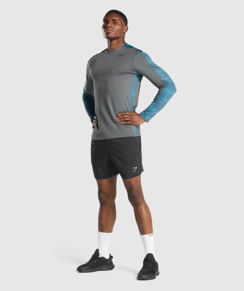 Gymshark Sport Férfi Rövidnadrág Fekete | HU-F-459