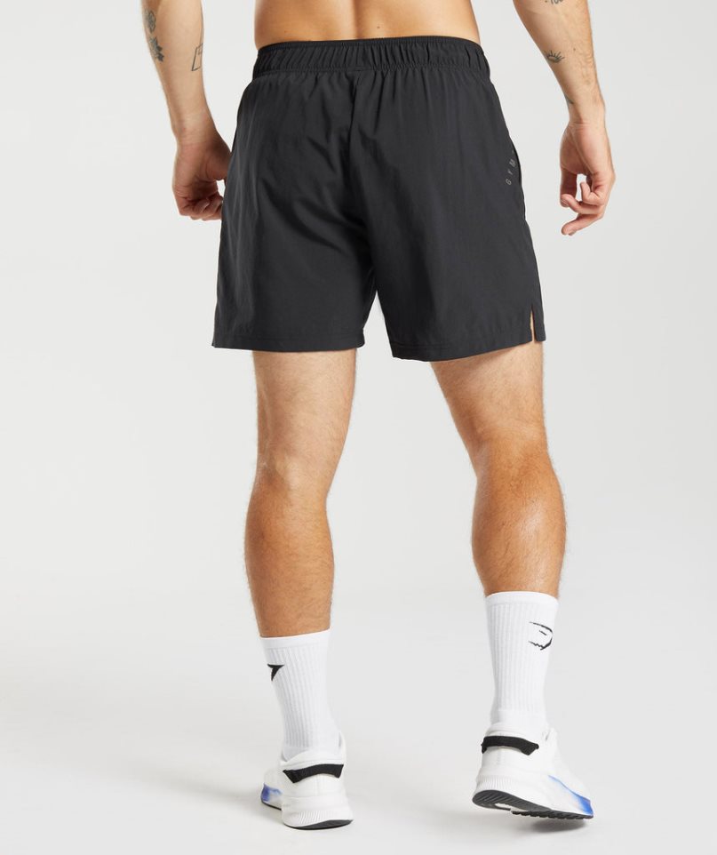 Gymshark Sport Férfi Rövidnadrág Fekete | HU-Q-583