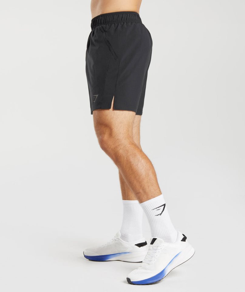 Gymshark Sport Férfi Rövidnadrág Fekete | HU-Q-583