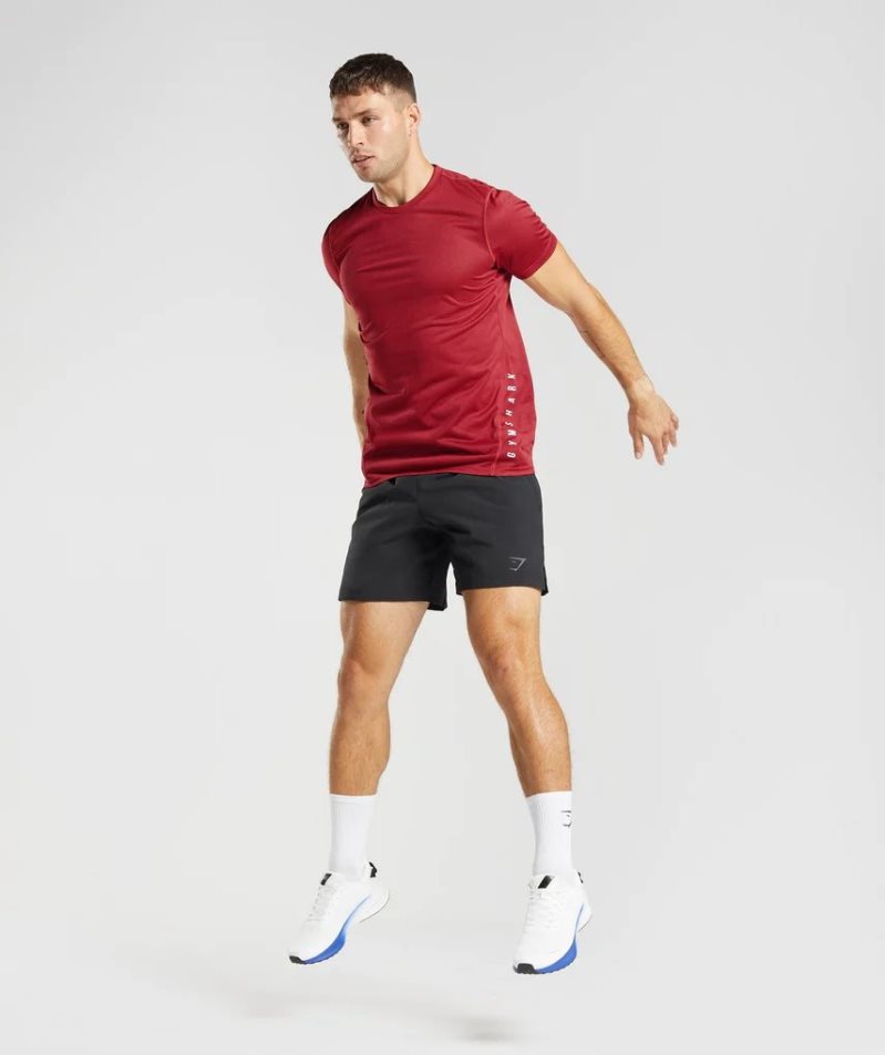 Gymshark Sport Férfi Rövidnadrág Fekete | HU-Q-583