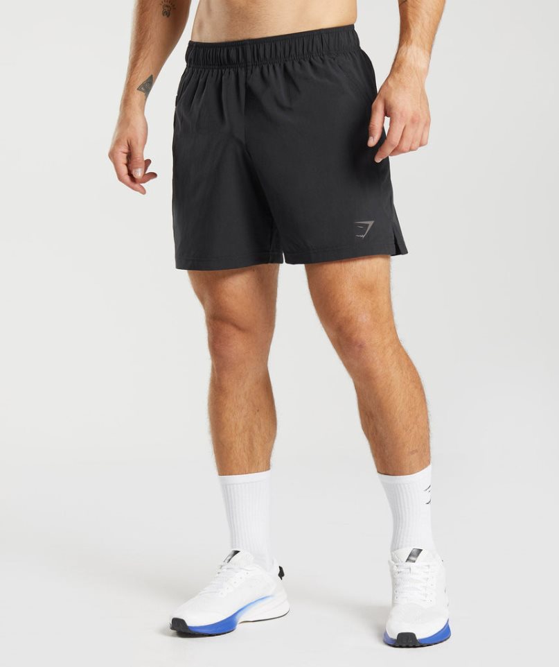 Gymshark Sport Férfi Rövidnadrág Fekete | HU-Q-583