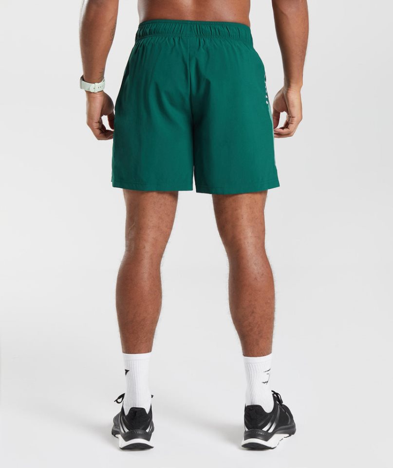 Gymshark Sport Férfi Rövidnadrág Zöld | HU-H-625