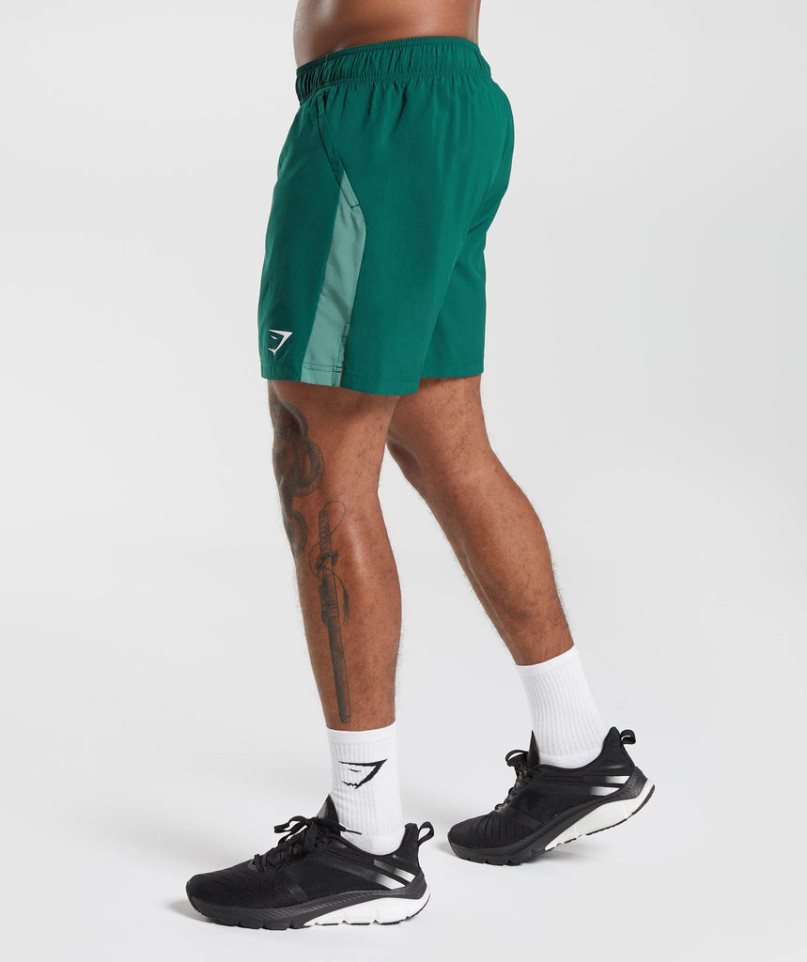 Gymshark Sport Férfi Rövidnadrág Zöld | HU-H-625
