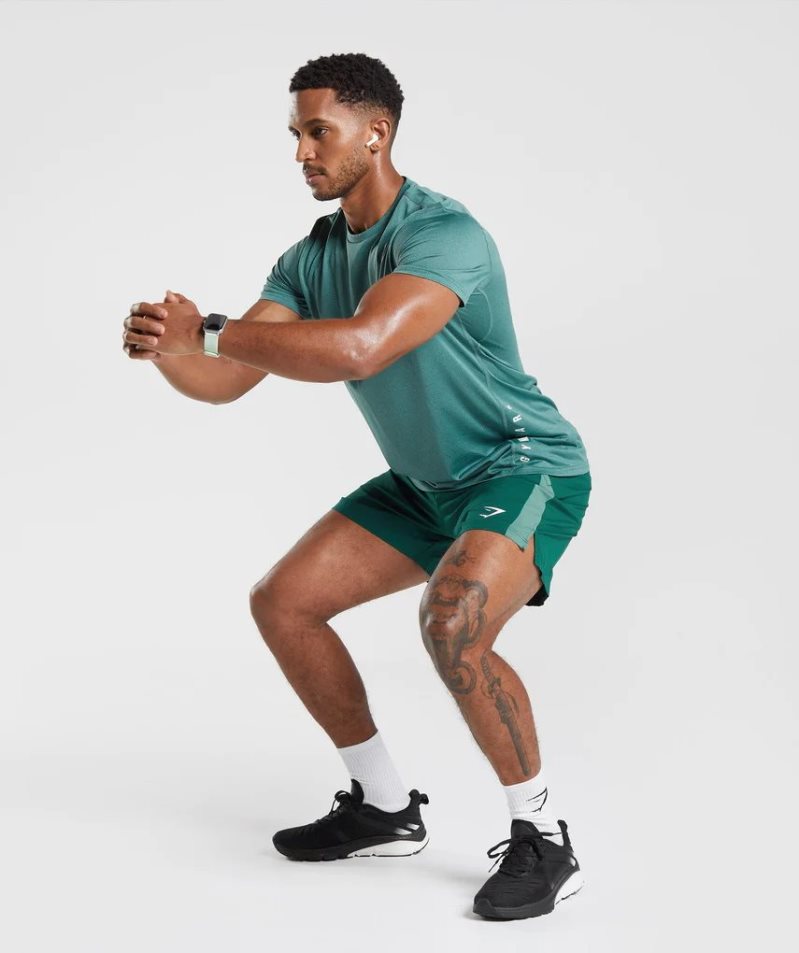 Gymshark Sport Férfi Rövidnadrág Zöld | HU-H-625