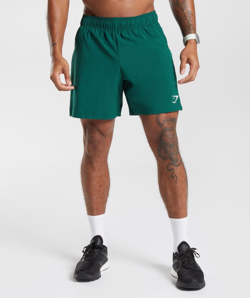 Gymshark Sport Férfi Rövidnadrág Zöld | HU-H-625