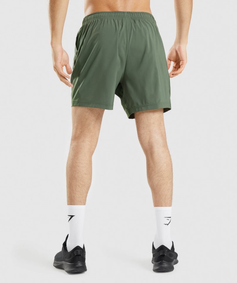 Gymshark Sport Férfi Rövidnadrág Zöld | HU-I-087