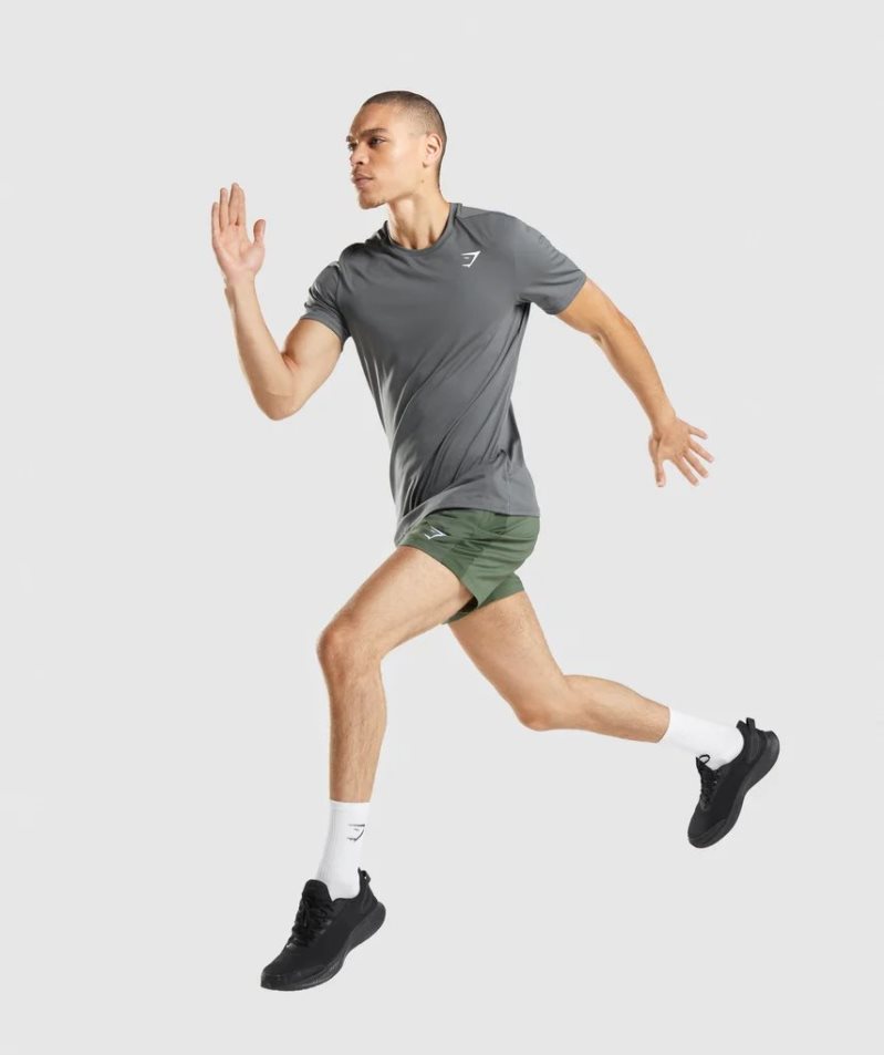 Gymshark Sport Férfi Rövidnadrág Zöld | HU-I-087