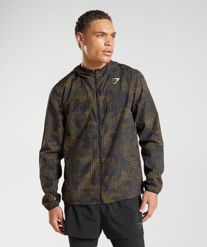 Gymshark Sport Férfi Széldzseki Fekete | HU-C-810