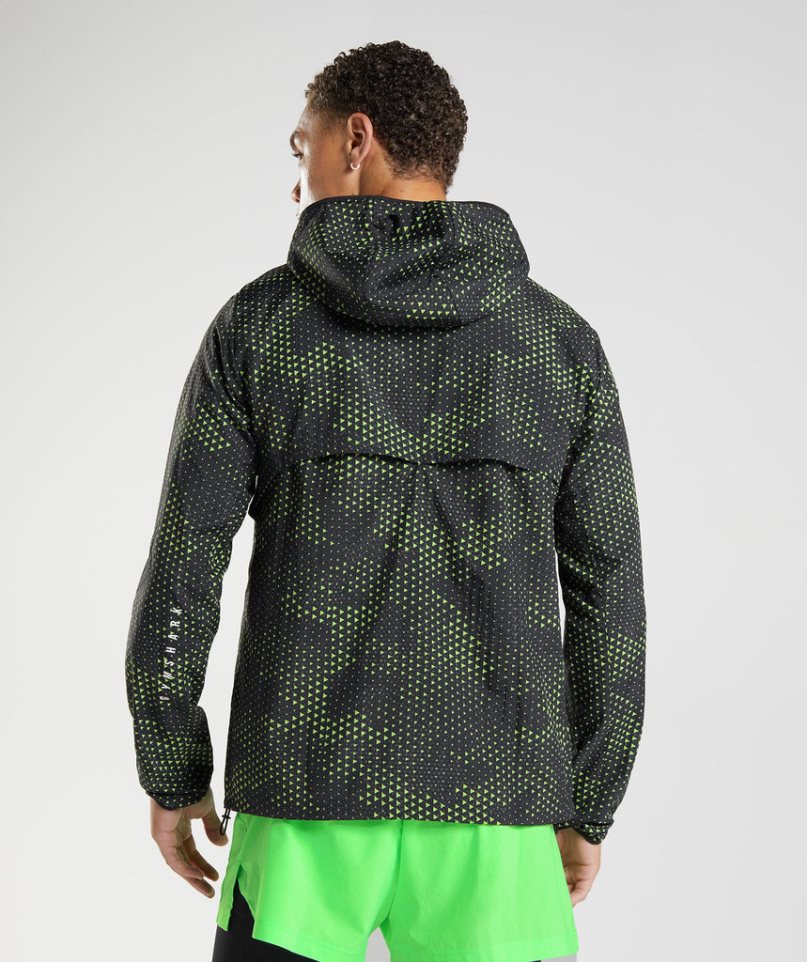 Gymshark Sport Férfi Széldzseki Fekete | HU-S-208