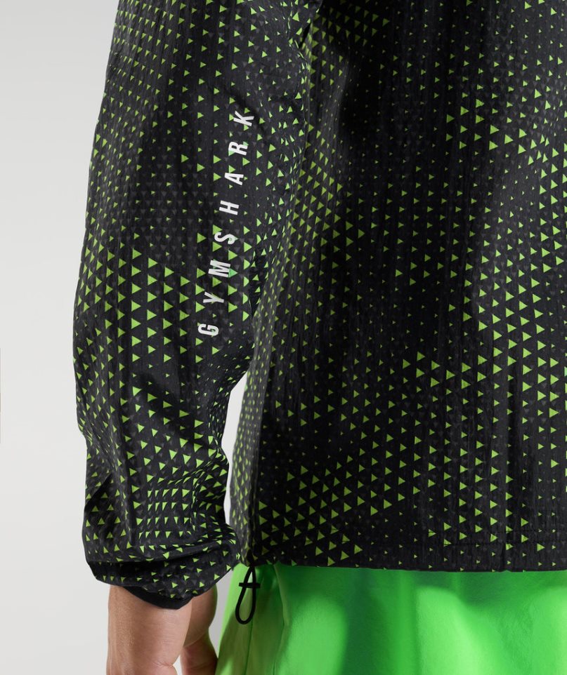 Gymshark Sport Férfi Széldzseki Fekete | HU-S-208