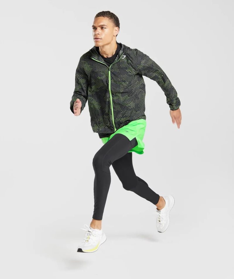 Gymshark Sport Férfi Széldzseki Fekete | HU-S-208