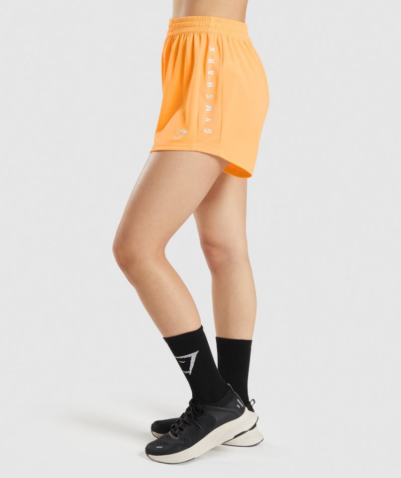 Gymshark Sport Loose Női Rövidnadrág Narancssárga | HU-F-927
