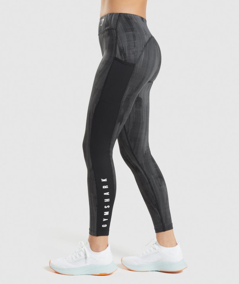 Gymshark Sport Női Leggings Fekete | HU-E-651