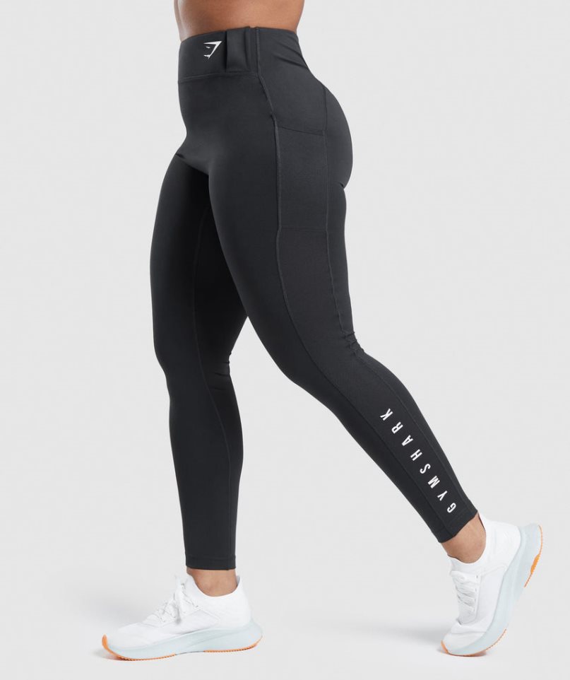 Gymshark Sport Női Leggings Fekete | HU-N-901