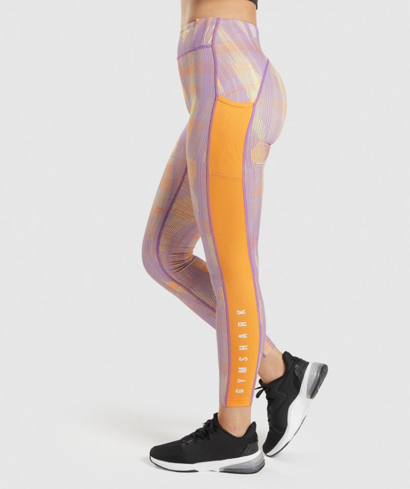 Gymshark Sport Női Leggings Színes | HU-R-473
