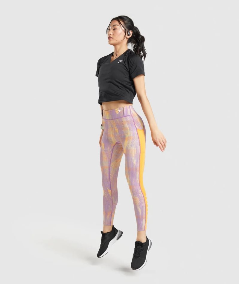 Gymshark Sport Női Leggings Színes | HU-R-473