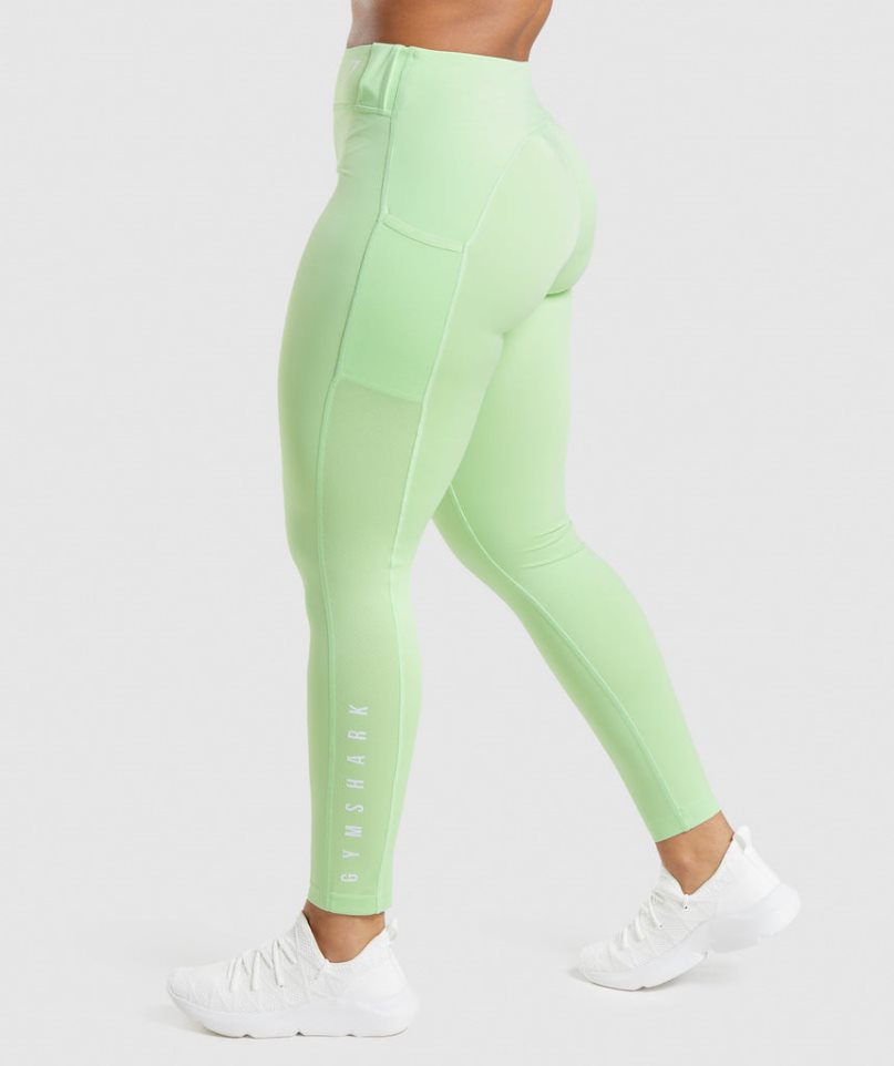 Gymshark Sport Női Leggings Világos Zöld | HU-C-602